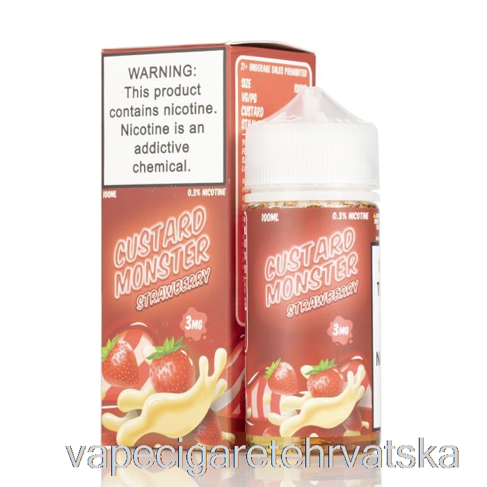 Vape Hrvatska Jagoda - Custard Monster - 100ml 0mg